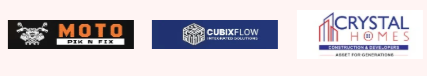 Moto Pik N Fix, Cubixflow, Crystal Homes